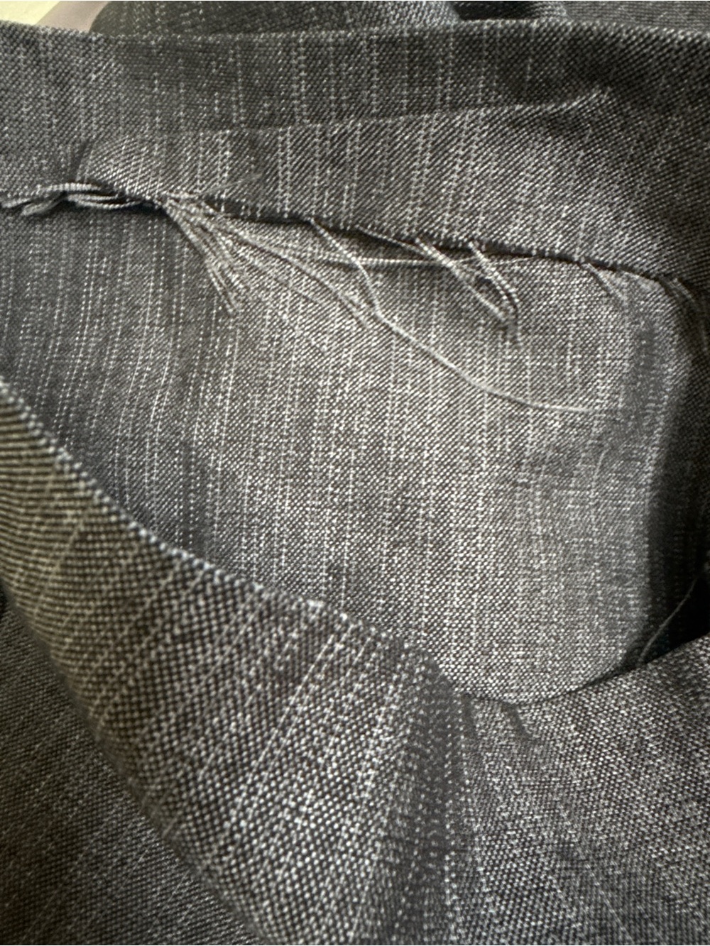 Drew Fit Gray Tailored Wide-Leg Dress Pants - Picture 6 of 7